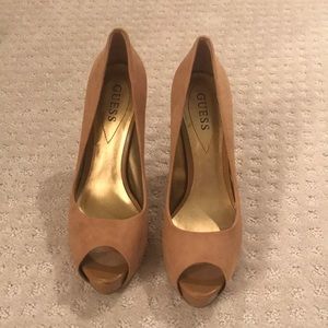 Tan Guess Pumps